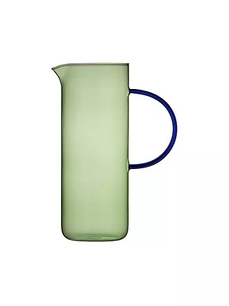 LYNGBY GLAS | Glaskrug TORINO 1,1l Gruen/ Blau | 